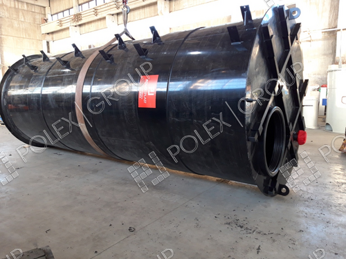 Вертикальная пластиковая емкость V 20м3 с лестницей для запаса холодной воды из полиэтилена Вертикальная пластиковая емкость V 20м3 с лестницей для запаса холодной воды