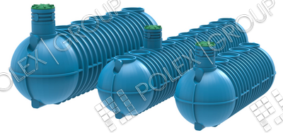 Горизонтальные накопительные емкости из полиэтилена для воды, химии и сточных вод канализации Горизонтальные накопительные емкости из полиэтилена