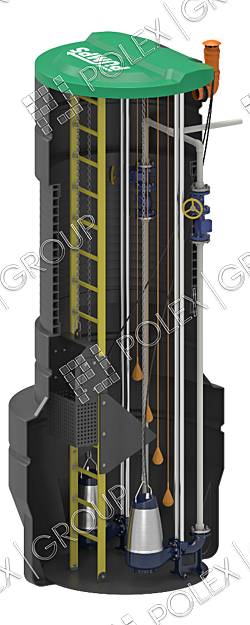 КНС полной комплектации готовой к монтажу в любой тип грунта