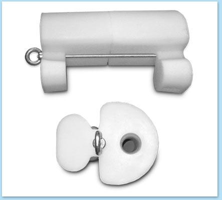 Пластиковый элемент крепления стойки в сборе