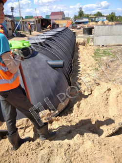 Пластиковая пожарная емкость большого объема 50м3