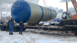 Пожарный резервуар из стеклопластика