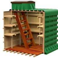 Погреб ТОРТИЛА 10м2 Бесшовный пласткиовый погреб ТОРТИЛА 2.0 объемом 10м2