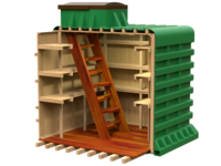 Погреб ТОРТИЛА 10м2 Бесшовный пласткиовый погреб ТОРТИЛА 2.0 объемом 10м2