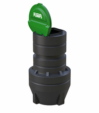 КНС Rodlex Pumps большой производительности. Канализационная насосная станция в бесшовном колодце из полиэтилена RODLEX PUMPS